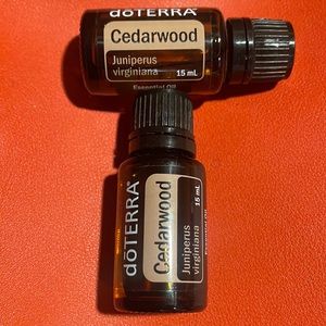 Doterra Cedarwood Essential Oil! One unopened-one with a few drops used-15 ml ea